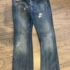 Diesel Women's Straight Leg Jeans in Faded Blue